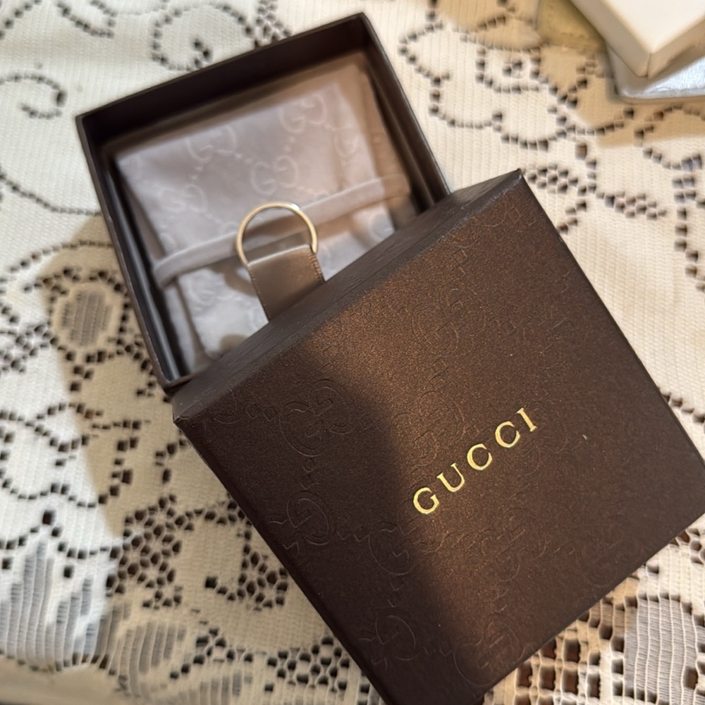 Gucci Silver Jewelry Ring Forever Love